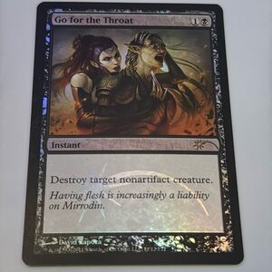 FOIL MTG Magic the Gathering Go for the Throat